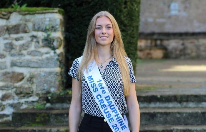 Esta joven de 18 años de Creuse, que participó en Miss Limousin, duda entre el modelaje y la profesión funeraria.