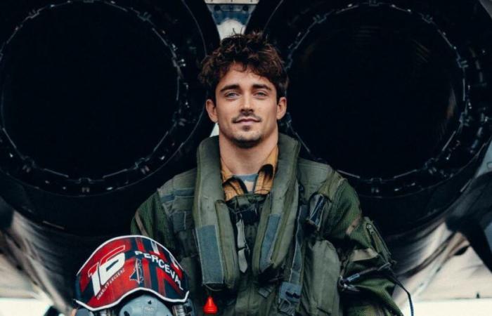 Gran Oriente. El piloto de Fórmula 1 Charles Leclerc sube a un Rafale en Saint-Dizier