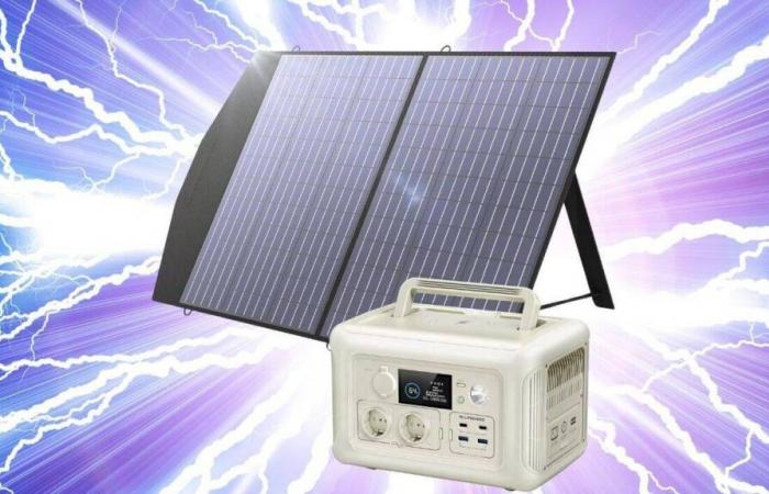 este generador eléctrico entregado con su panel solar rompe su precio