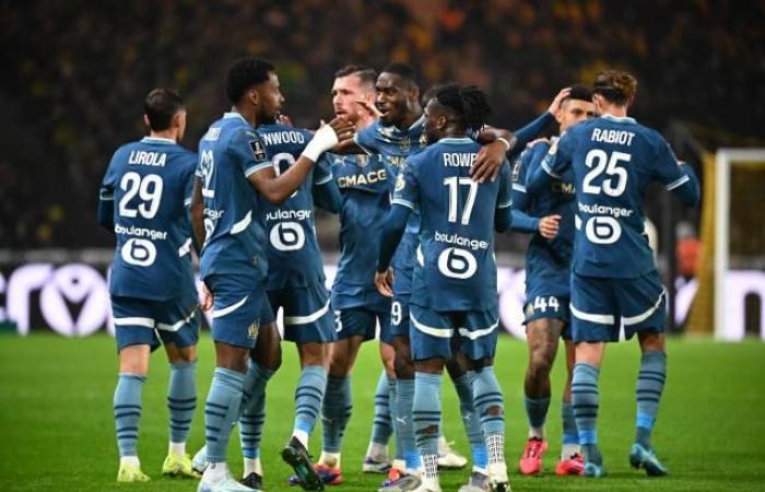 El OM se relanza en Nantes y se convierte en el nuevo subcampeón de la Ligue 1 detrás del PSG