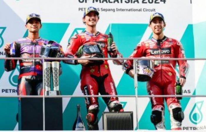 GP de Malasia: Bagnaia gana, el título mundial se decidirá en el último Gran Premio