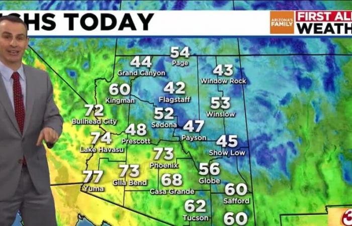 Lluvias y tormentas se mueven por el área de Phoenix