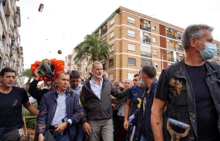 El rey Felipe VI y Pedro Sánchez saludaron con gritos de “¡asesinos!” » por una multitud enojada; su visita suspendida