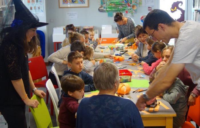 Biars-sur-Cère. El espíritu de Halloween flotaba sobre el centro.