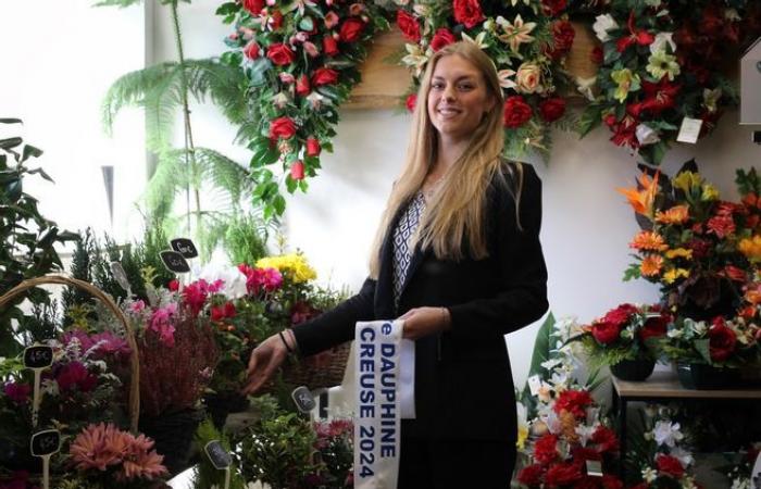 Esta joven de 18 años de Creuse, que participó en Miss Limousin, duda entre el modelaje y la profesión funeraria.