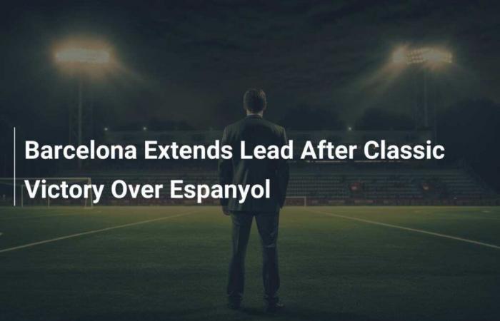 El Barcelona avanza tras la clásica victoria sobre el Espanyol