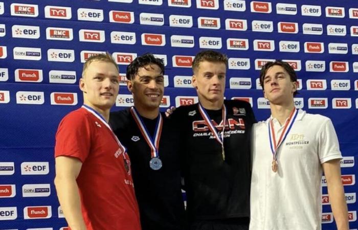 La hermosa cosecha de las Ardenas Emilien Mattenet en el campeonato francés de natación en piscina corta