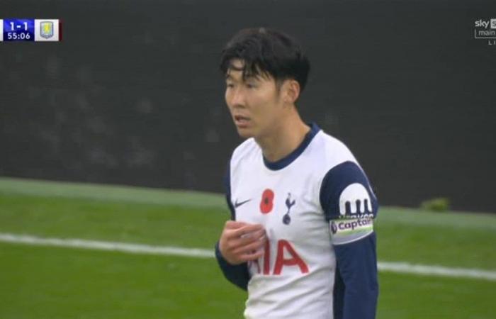 Heung-min Son parece hacer un comentario con clasificación X mientras cuestiona ser sustituido