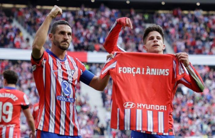 Valoraciones de jugadores: El Atlético de Madrid supera a Las Palmas en LaLiga