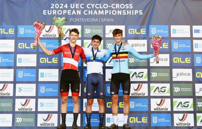 Llega la primera medalla belga: Mats Vanden Eynde se lleva el bronce entre los juveniles, la victoria es para el italiano Mattia Agostinacchio