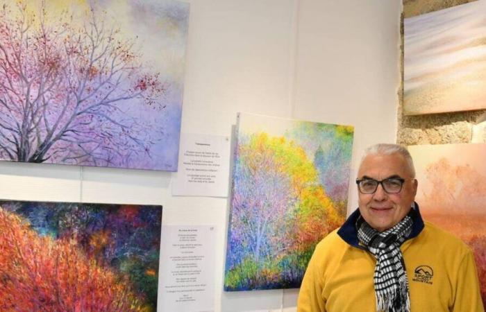 Serge Milet, pintor del momento y de lo efímero, expone en la Galerie de la Pointe, en Île Tudy