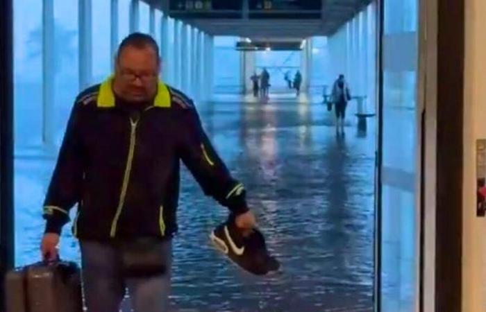 Inundaciones en España: el aeropuerto de Barcelona está bajo el agua