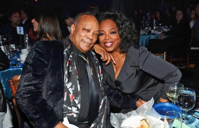 Oprah Winfrey llora a Quincy Jones como “la primera persona a la que amé incondicionalmente”