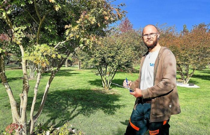 En Pluneret, Alexandre Baillot se ocupa de los Jardines de la Memoria