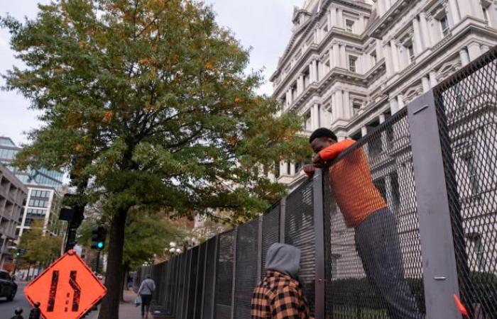 Washington se atrinchera ante el temor de disturbios el día de las elecciones (fotos)