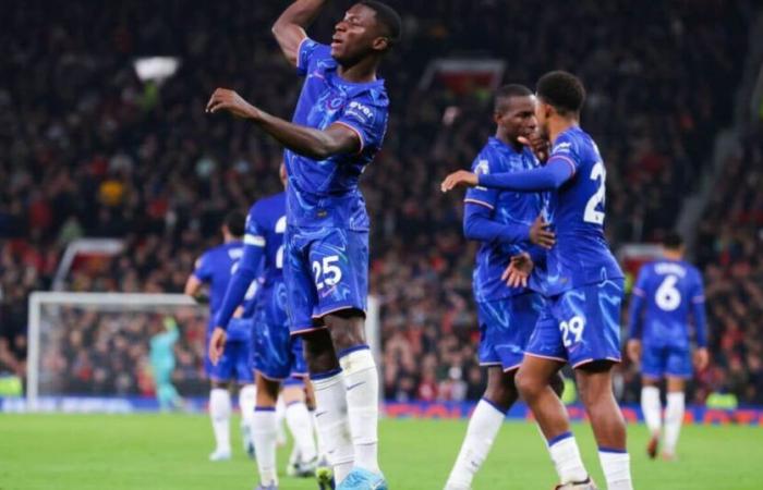 Cómo la brillante volea de Moisés Caicedo le valió al Chelsea un merecido punto ante el Manchester United de Ruud van Nistelrooy