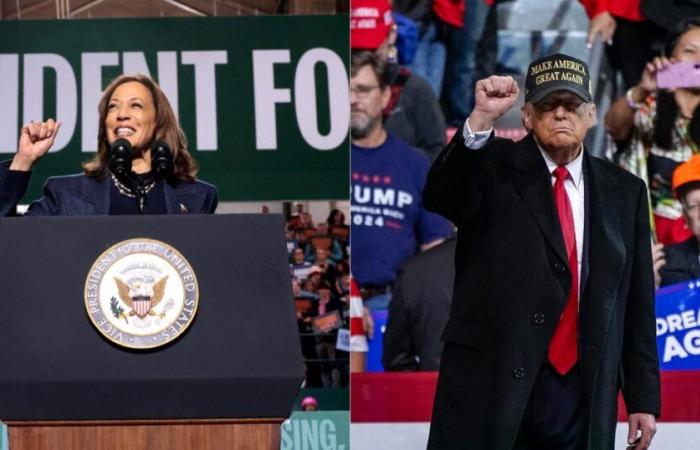 “Trump cansado”, “Harris optimista”, proliferación de post-its… El loco final de la campaña presidencial estadounidense