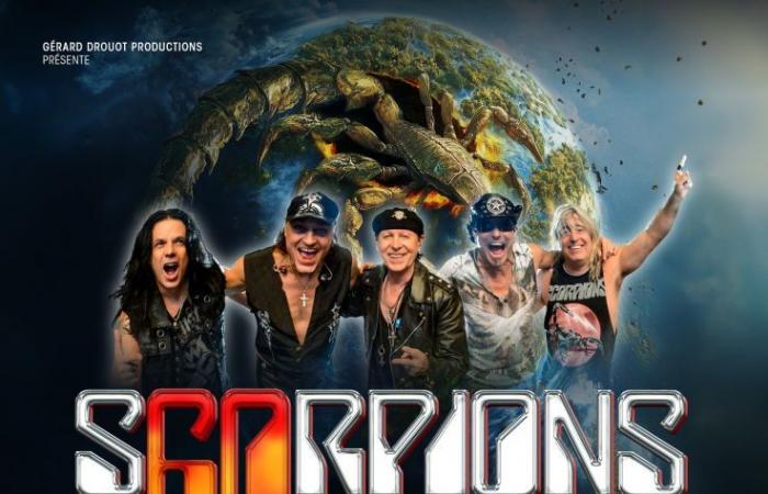 Scorpions en concierto en el Accor Arena de París en junio de 2025