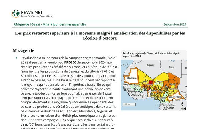 África occidental: mensajes clave actualizados: los precios permanecerán por encima del promedio a pesar de la disponibilidad mejorada de las cosechas de octubre de 2024 – Nigeria