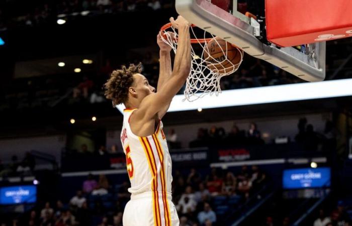 Los Hawks aplastan a los Pelicans en la segunda mitad y ganan 126-111