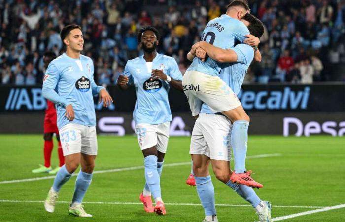 LaLiga: Douvikas marca la diferencia en el triunfo del Celta de Vigo ante un Getafe con diez hombres