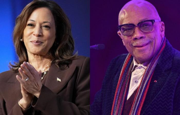 Kamala Harris honra a su difunto amigo Quincy Jones como un ‘pionero’