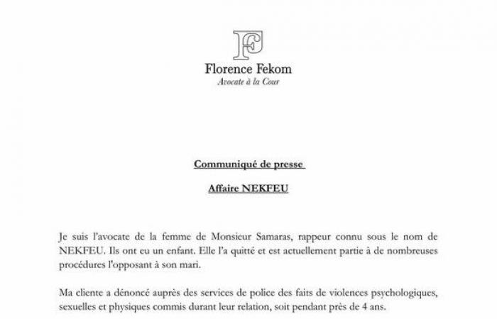 Nekfeu acusado de violación y violencia por parte de su esposa