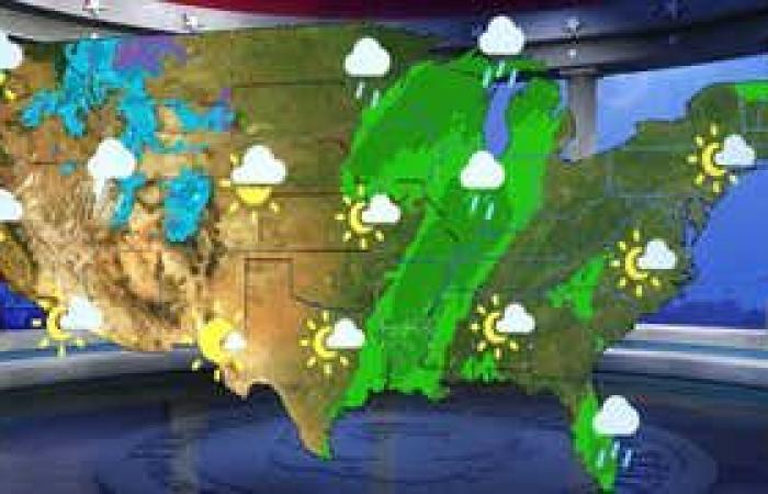 Pronóstico del tiempo para el día de las elecciones: Lluvia en los estados indecisos