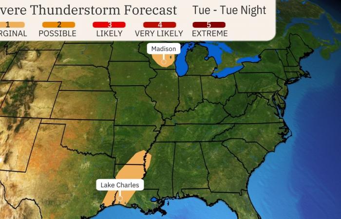 Pronóstico del tiempo para el día de las elecciones: Lluvia en los estados indecisos