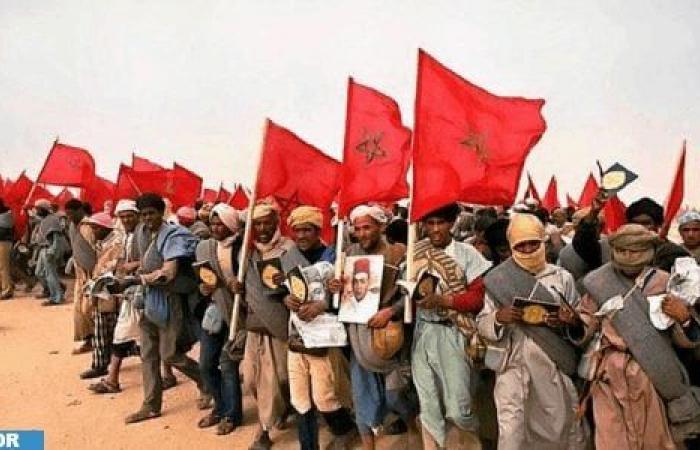 El 49º aniversario de la Marcha Verde… una encarnación de las imágenes más maravillosas de cohesión entre el trono alauita y el pueblo marroquí para completar la independencia nacional y lograr la unidad territorial.