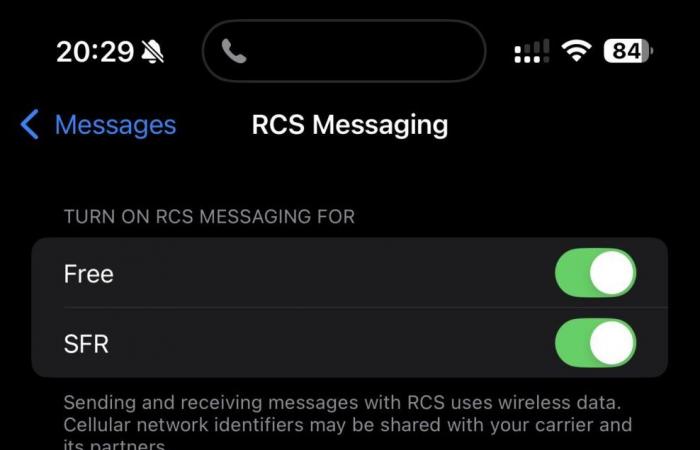 Free y Bouygues implementarán RCS en iPhone para reemplazar los SMS