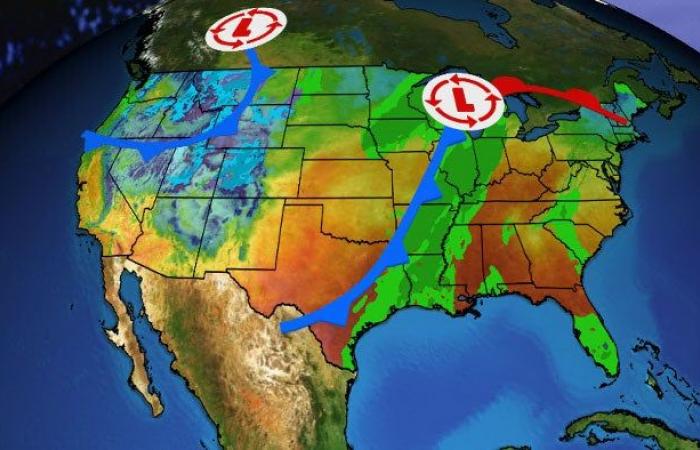 Pronóstico del tiempo para el día de las elecciones: Lluvia en los estados indecisos