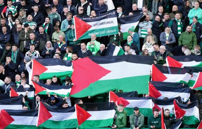 Activistas pro palestinos se manifiestan en las instalaciones de la FFF – Liga de las Naciones – J5 – Francia-Israel