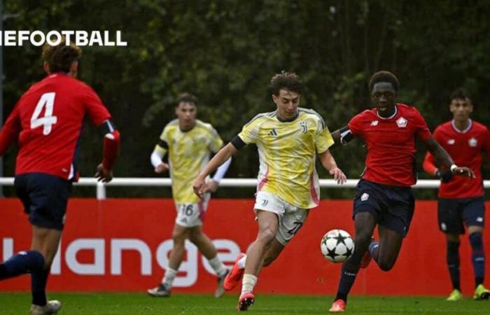 UEFA Youth League: la Juve empata ante un Lille con diez hombres