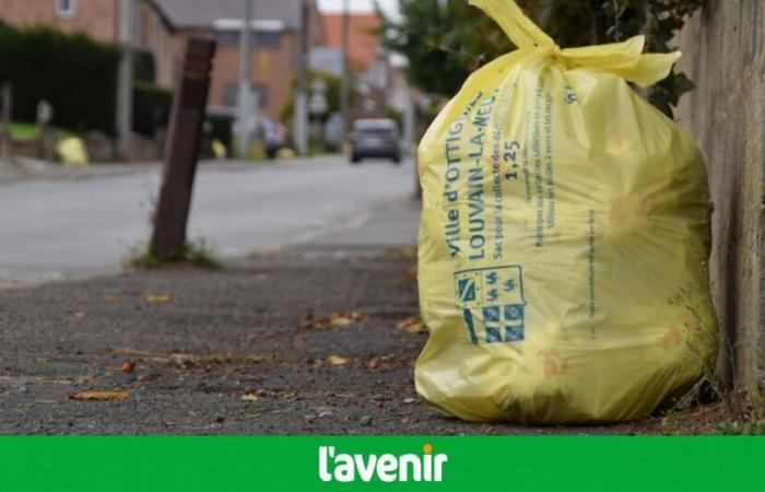 El impuesto sobre los residuos y el precio de las bolsas se mantienen sin cambios en 2025 en Ottignies-Louvain-la-Neuve