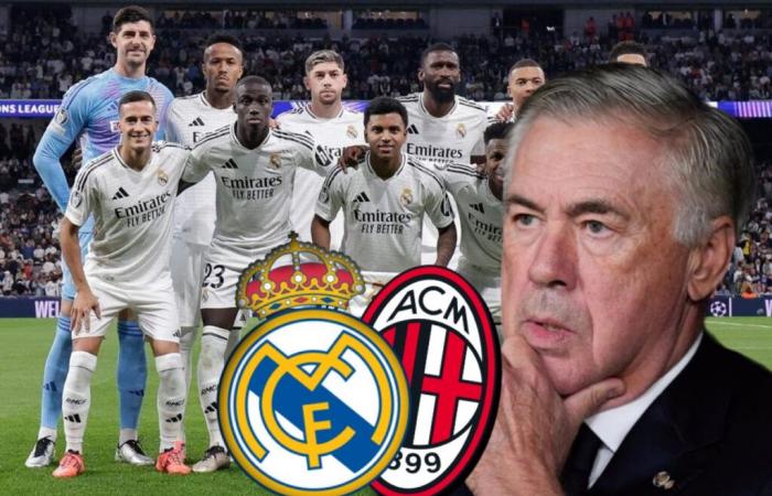 Oficial: Ancelotti solo hace un cambio ante el Milan en relación al que jugó el Clásico