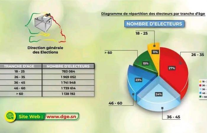 Senegal: la DGE da la distribución del electorado por edades | APAnoticias