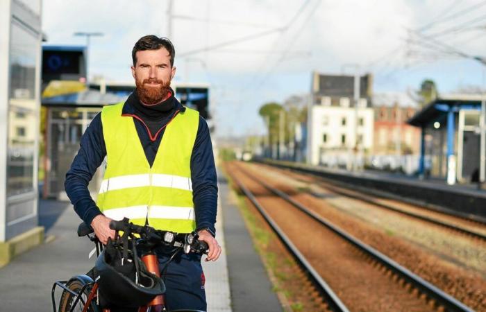 En el TER entre Landerneau y Brest, el Vélotaf ocupa su lugar