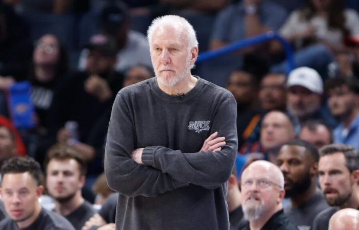 Una noticia tranquilizadora para Popovich, ausente del banquillo de los Spurs durante dos partidos