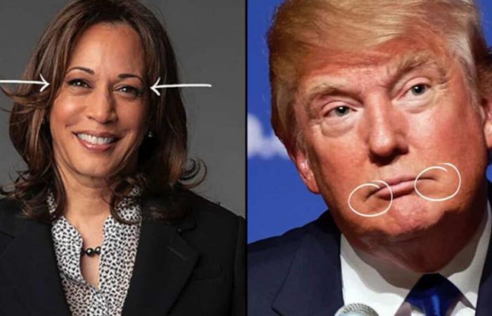 Dos médicos estéticos analizan el desgaste de los rostros de Trump y Harris