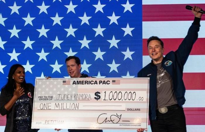 Elon Musk puede regalar 1 millón de dólares al día con su lotería pro-Trump