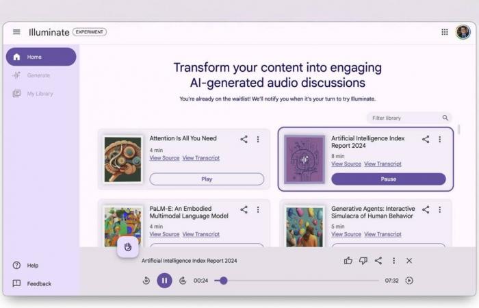 Google Illuminate para crear podcasts de artículos técnicos