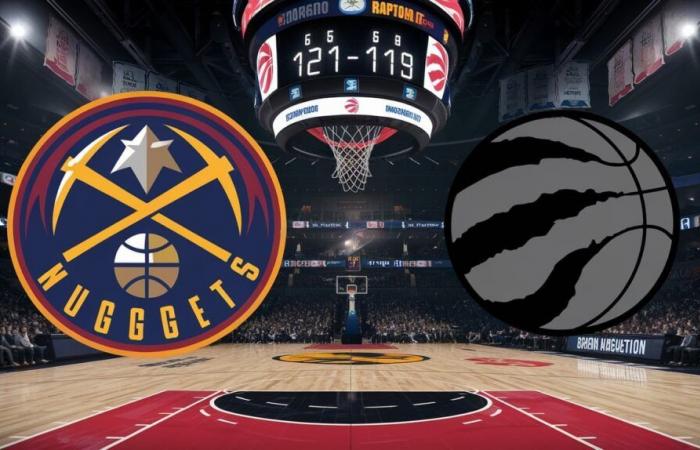 Denver Nuggets vencieron a Raptors 121-119 en emocionante partido de la NBA