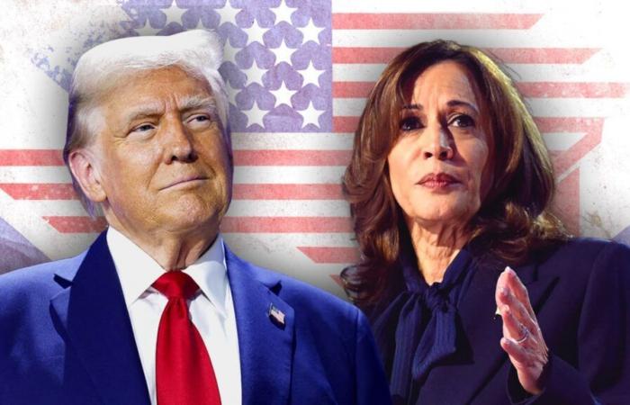 sigue los primeros resultados del duelo entre Donald Trump y Kamala Harris