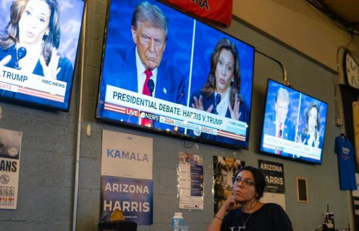 El mapa de los resultados de las elecciones presidenciales de Estados Unidos entre Harris y Trump.