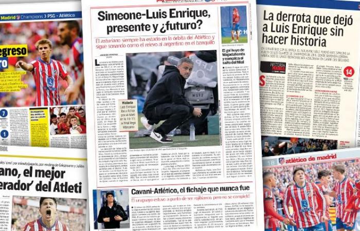 Partido: Luis Enrique/Simeone, remontada dorada, gol récord, la reseña de la prensa española ante PSG/Atlético