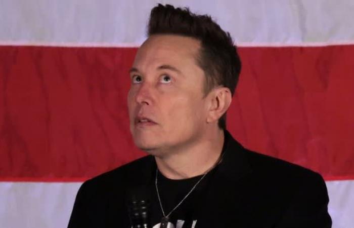 Elon Musk ha aparcado su Tesla en el césped de la Casa Blanca