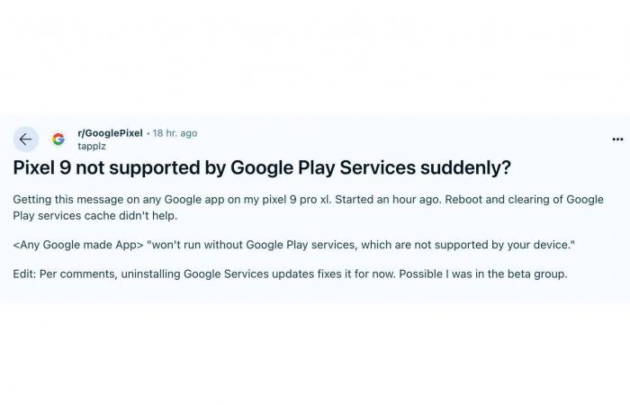 Algunos teléfonos Pixel de repente ya no pueden ejecutar aplicaciones de Google