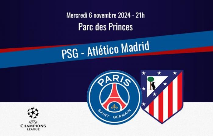 Partido: PSG/Atlético de Madrid, en directo (1-1, MT)