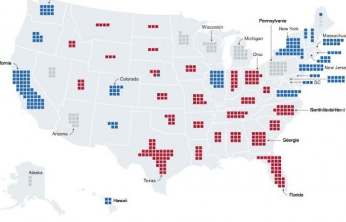 En vivo: mapa de resultados de las elecciones presidenciales de EE. UU.: el verdadero Trump vence a Harris